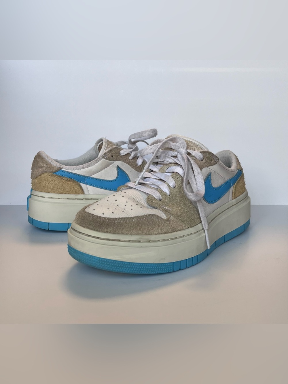 NIKE Air Jordan 1 Elevate Low SE Salt Lake City Sneaker Blue White W 7.5